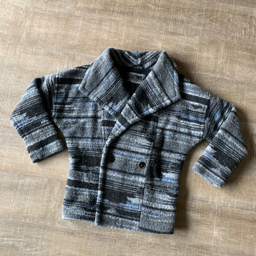 ▶️ PrAna Arria Wool Sweater Jacket Womens XS Gray Blue Button Coat Gorpcore - Picture 12 of 15